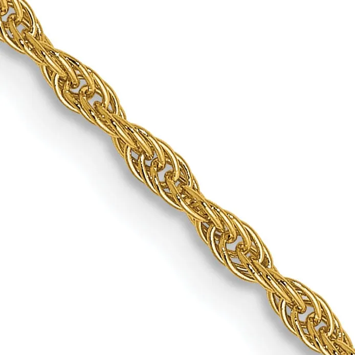 14k Yellow Gold 1.5 mm Pendant Rope