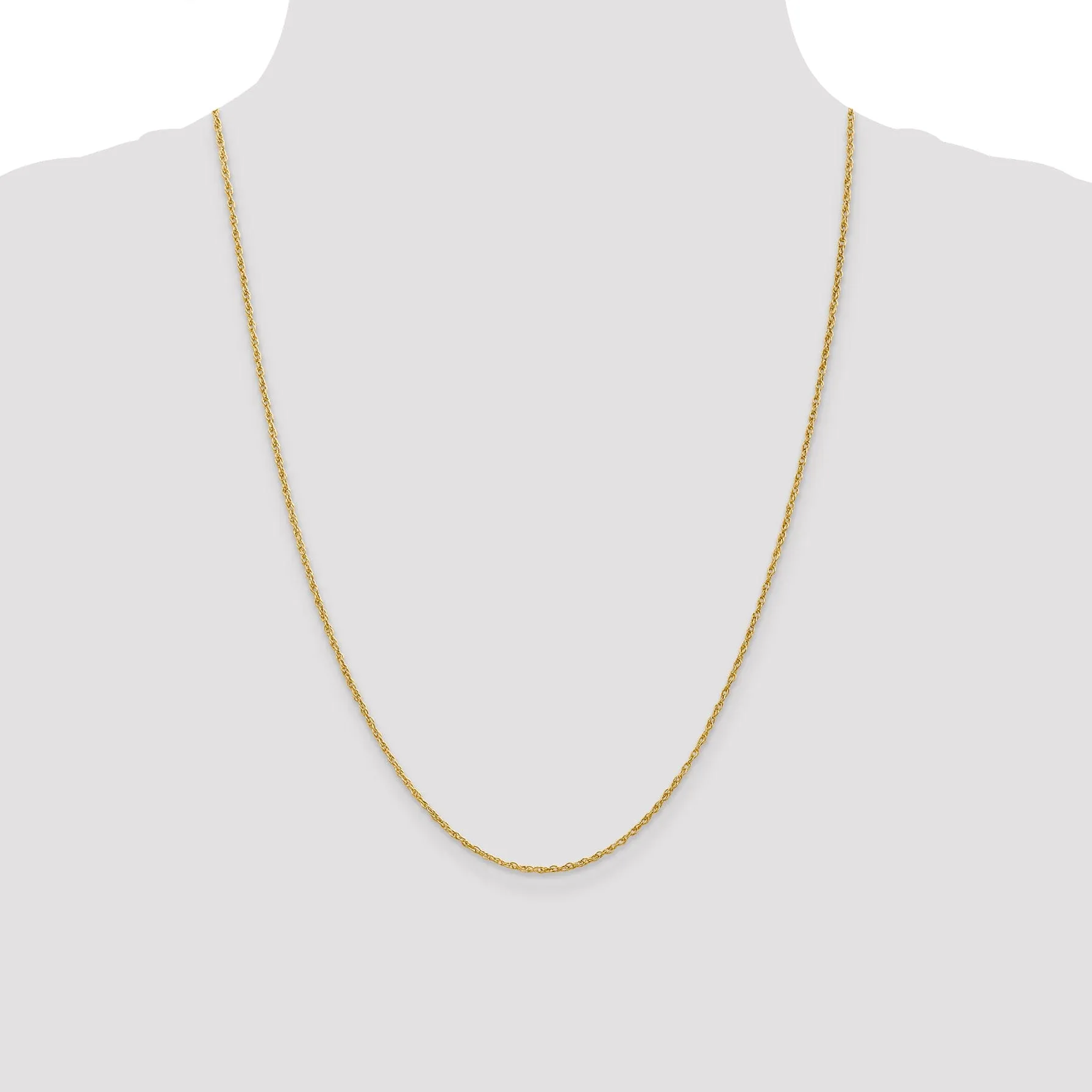 14k Yellow Gold 1.5 mm Pendant Rope