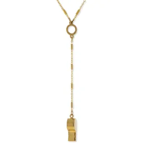 1928 Jewelry Whistle Y Necklace 18"