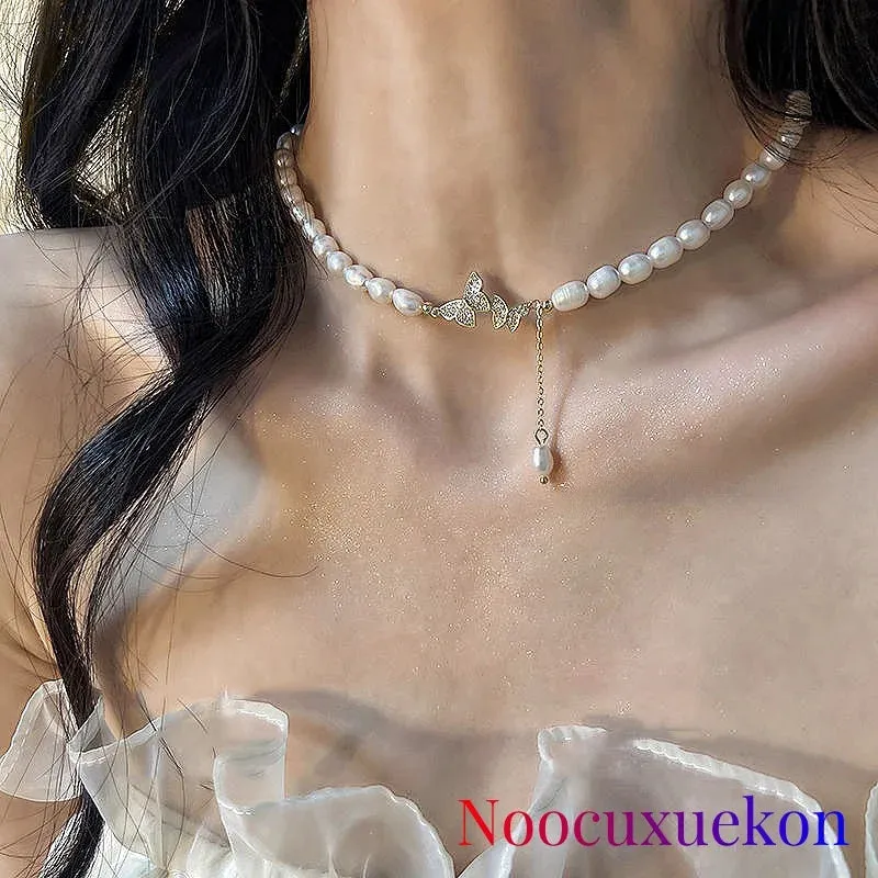 2023 New Pearl Necklace Fashion Simple Collar Bone Choker Multiple Styles Available Wedding Engagement Jewelry for Women