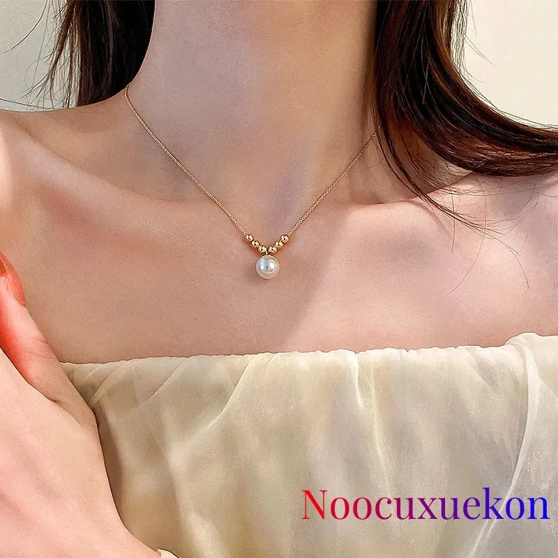 2023 New Pearl Necklace Fashion Simple Collar Bone Choker Multiple Styles Available Wedding Engagement Jewelry for Women