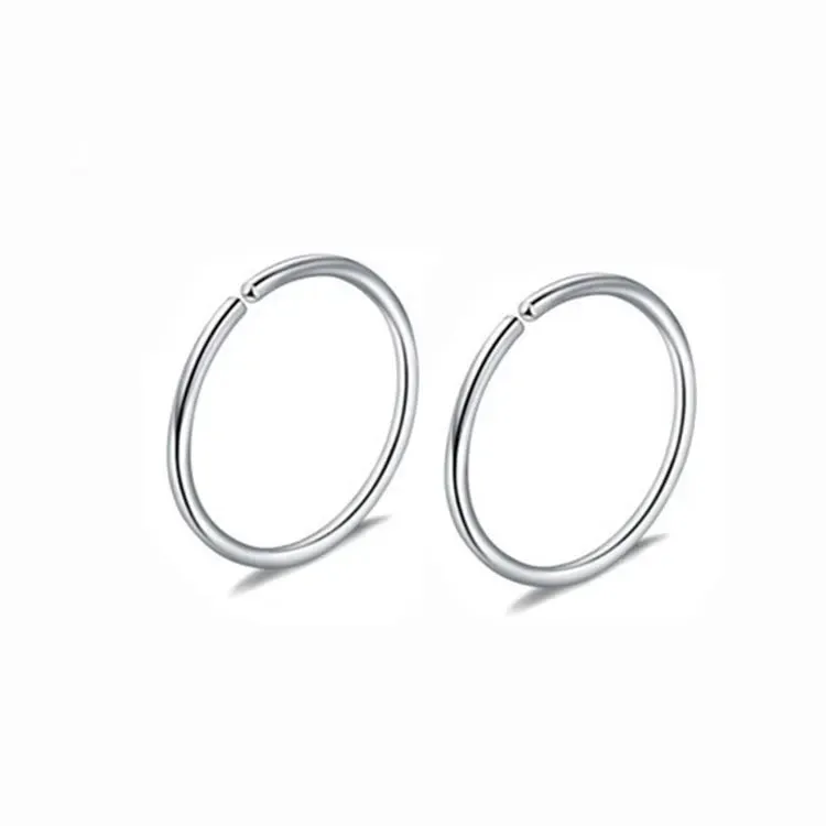 2Pc Stainless Steel Fake Nose Ring C Shape Septum Nose Piercing Lip Rings Ear Cartilage Piercing Women Body Jewelry Wholesale