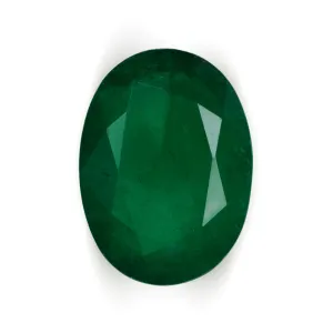 3.5 CARAT NATURAL EMERALD OVAL SHAPE CUT LARGE 12.8x9.8mm SPREAD LOOSE STONE