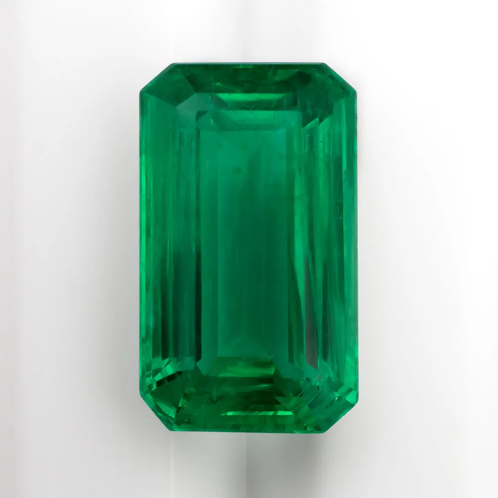 4.85ct GIA CERTIFIED EMERALD 13.7mm LONG SHAPE CUT NATURAL GREEN LOOSE GEMSTONE