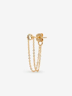 Abel Buckle Earrings Pair Champagne