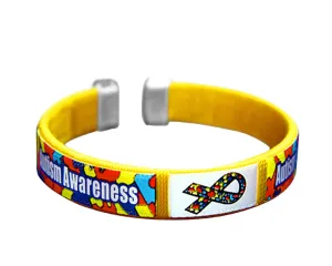 Autism Awareness Adult Bangle Bracelets