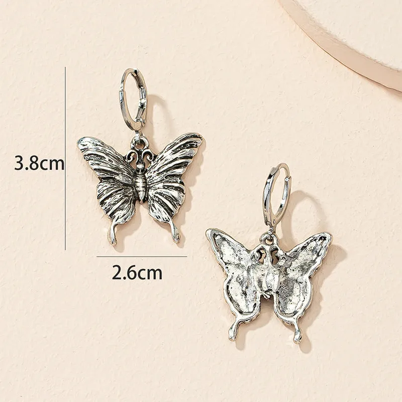 Butterfly Charm Earrings - Vienna Verve Collection - Stylish Metal Jewelry with Unique Edge