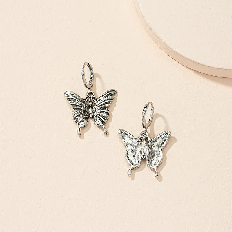 Butterfly Charm Earrings - Vienna Verve Collection - Stylish Metal Jewelry with Unique Edge