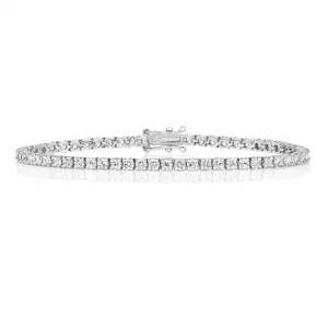 Diamond Jewellery 18ct Gold Tennis Bracelet BDQ704W/FG6