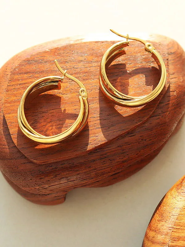 Dome Hoops Earrings - Timeless Elegance for Every Occasion