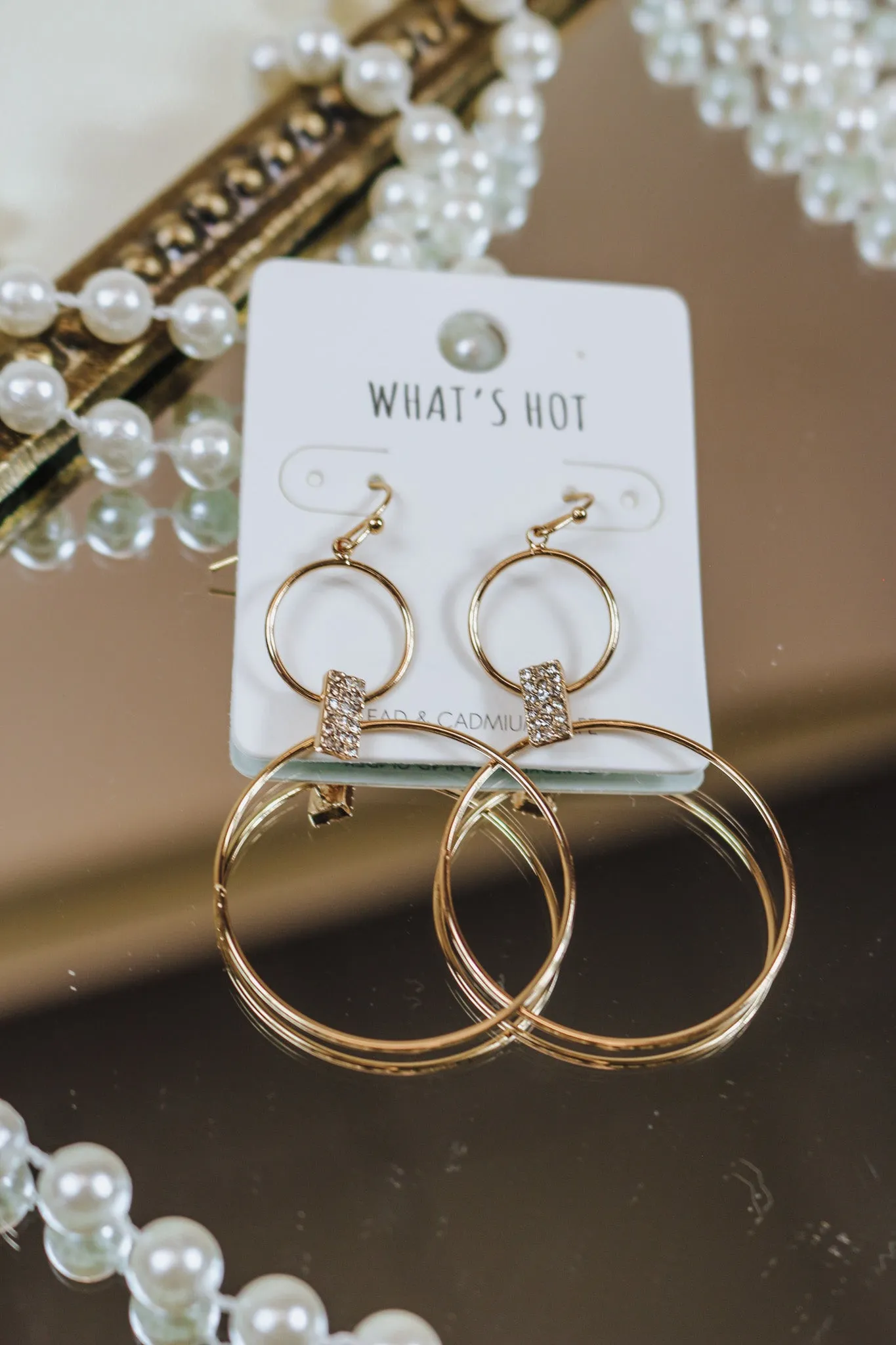 Double Circle Hoop Earrings -2 Colors