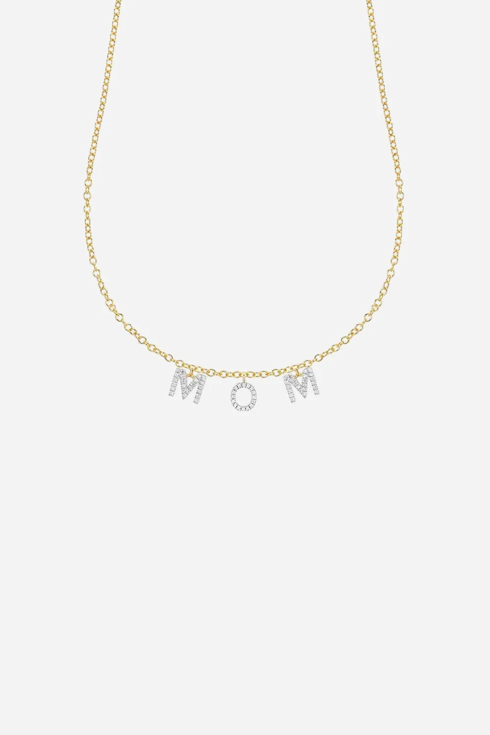 Ella Stein Love You Mom Pendant Necklace in Gold