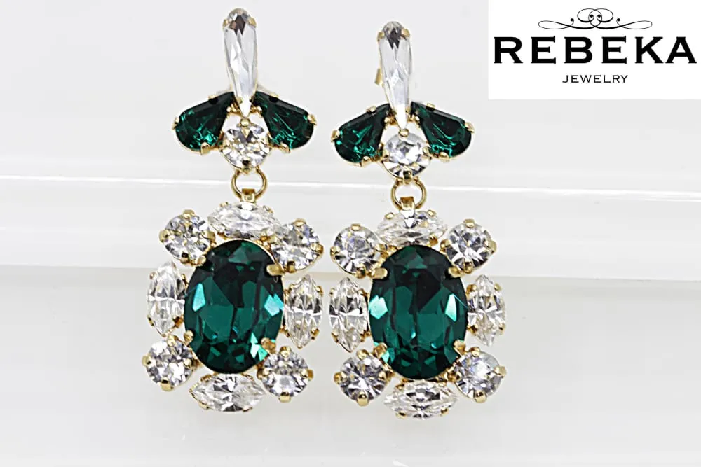 Emerald Rebeka Earrings