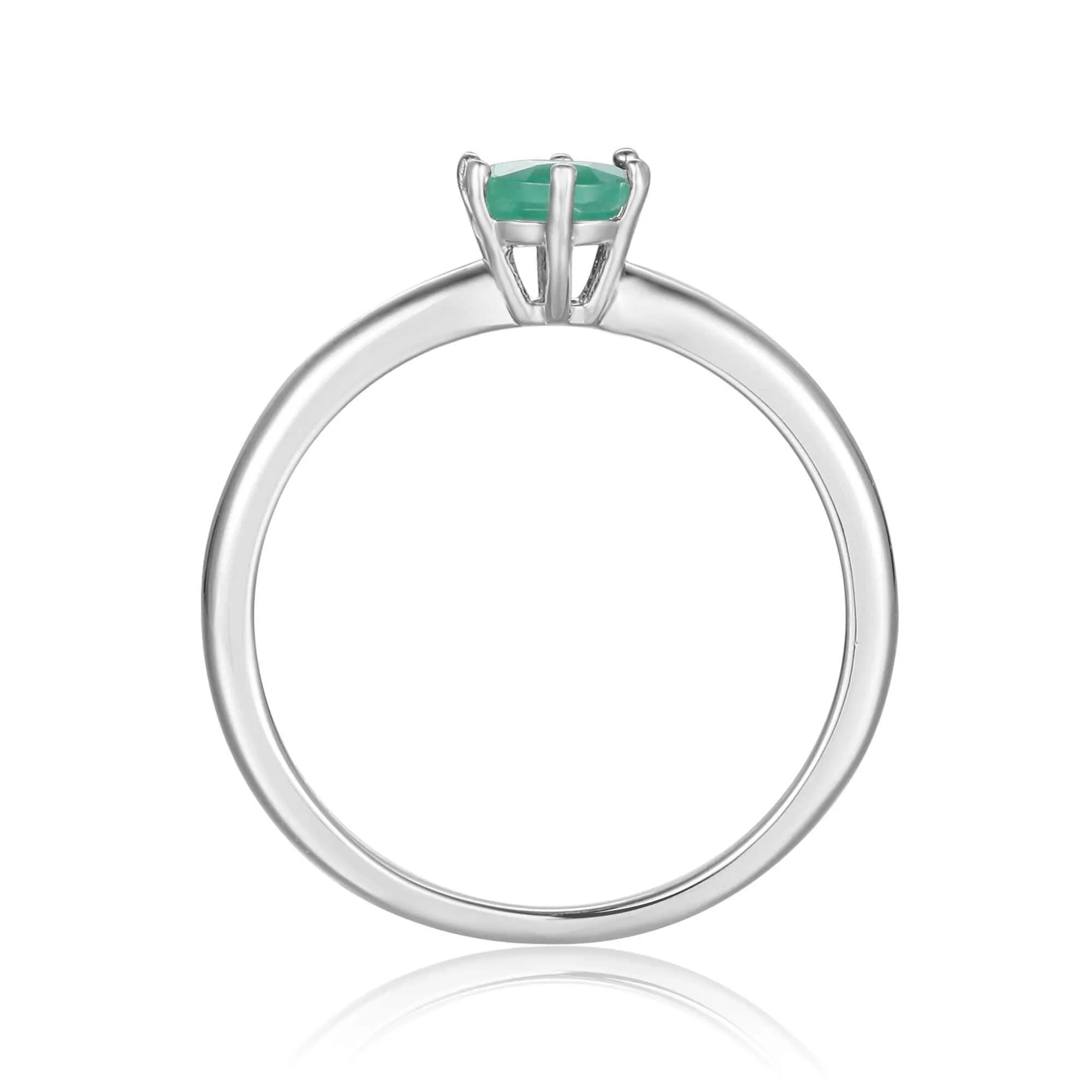 Emerald Solitaire Ring