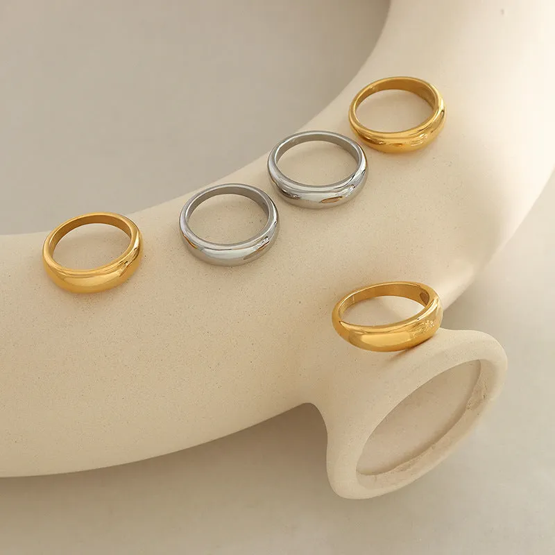 Everyday Genie Titanium Steel Ring Set