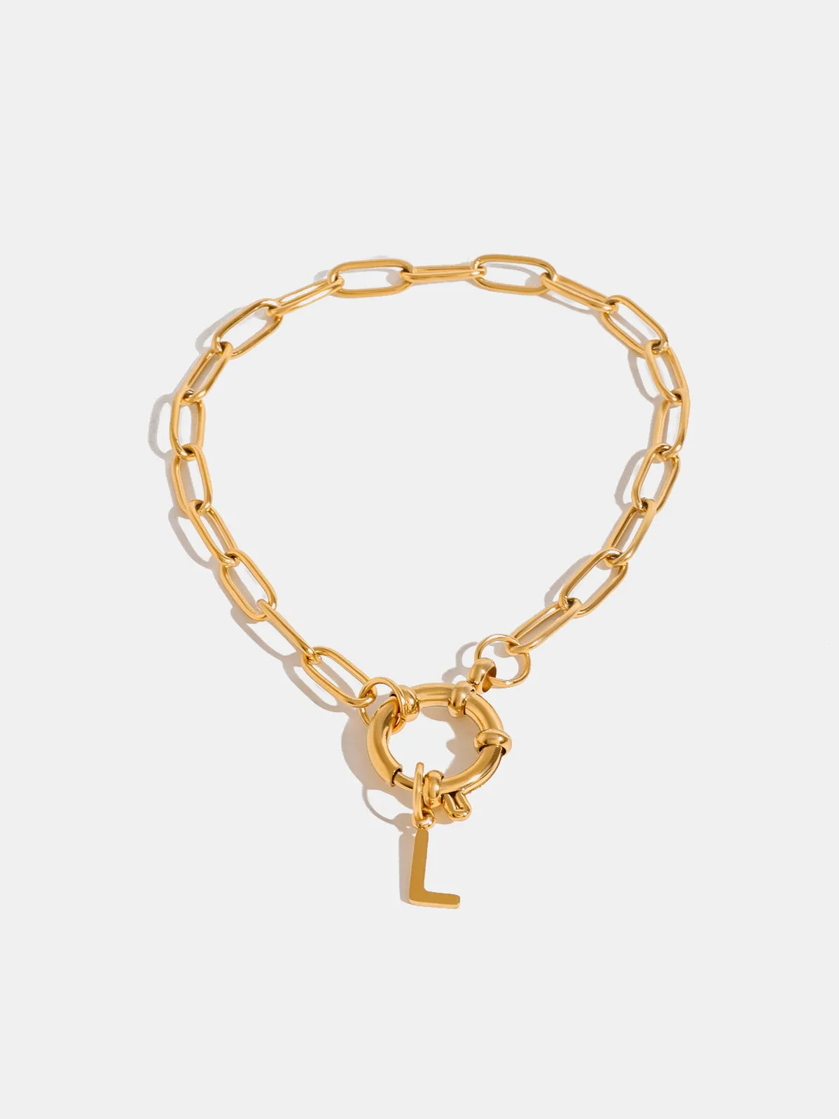 Gold Plated Letter L Bracelet: Style with a Personal Touch