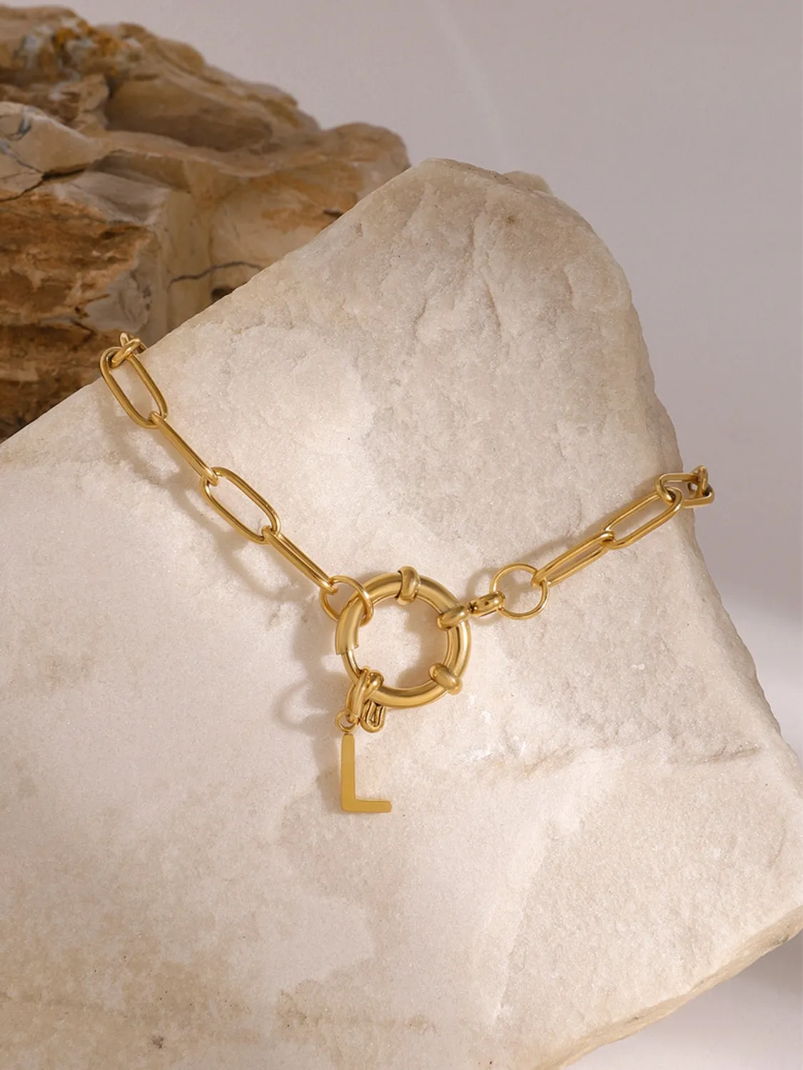 Gold Plated Letter L Bracelet: Style with a Personal Touch