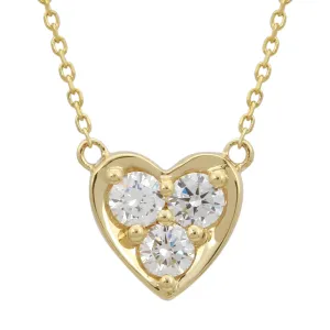 Lab Diamond Heart Pendant