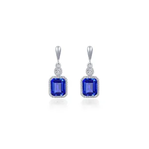 Lafonn Birthstone Emerald September Sapphire Earring BE007SAP00