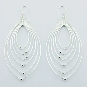 Marquise Sterling Silver Earrings