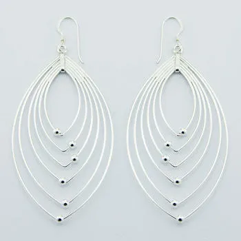 Marquise Sterling Silver Earrings