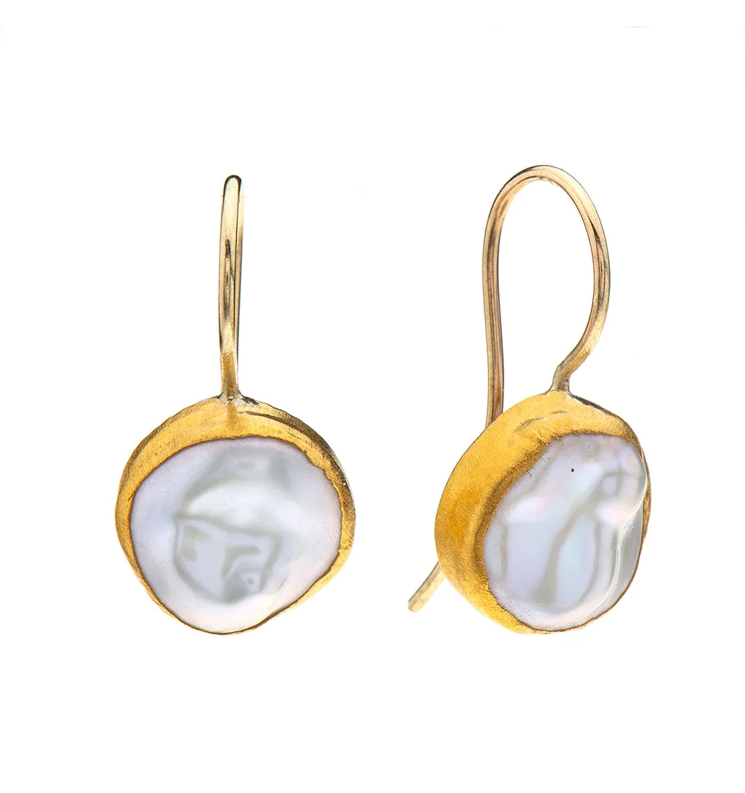 Nava Zahavi Yellow Gold Kashi Earrings