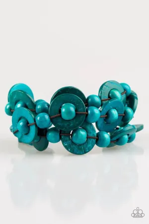 Paparazzi Bracelet ~ Cancun Catch - Blue