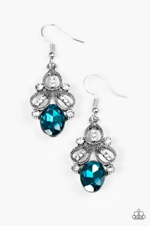 Paparazzi Earring ~ A CROWN Pleaser - Blue