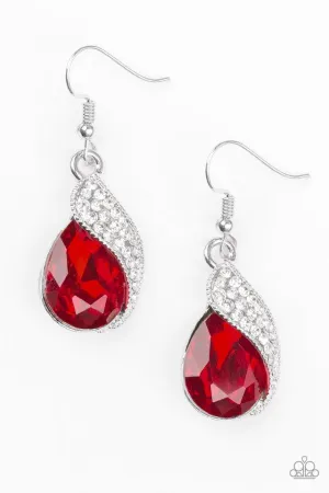 Paparazzi Earring ~ Easy Elegance - Red