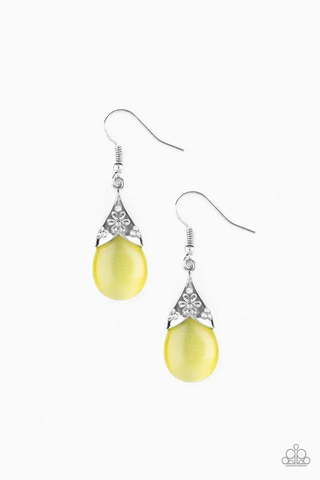 Paparazzi Earring ~ Spring Dew - Yellow