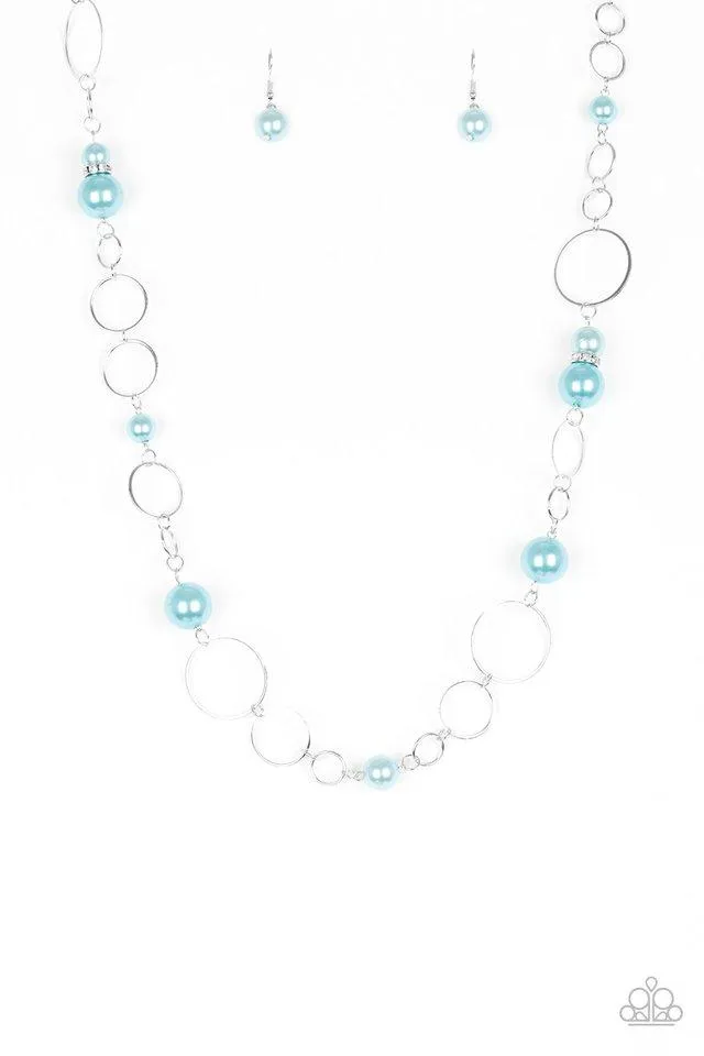 Paparazzi Necklace ~ Lovely Lady Luck - Blue