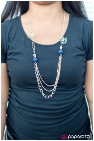 Paparazzi Necklace ~ Truly, Madly, Deeply - Blue