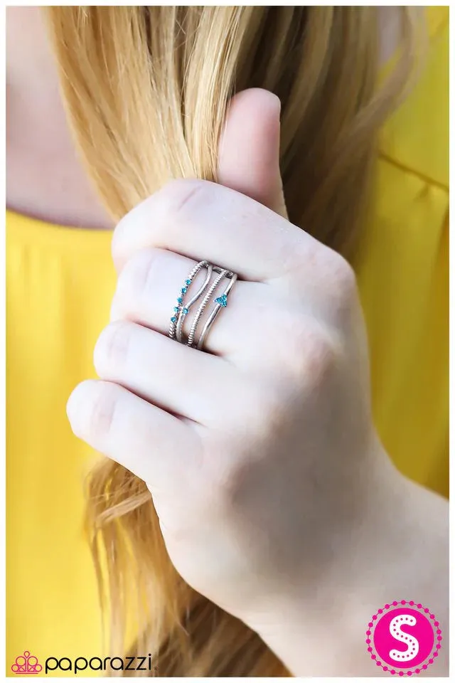 Paparazzi Ring ~ A Narrow Escape - Blue