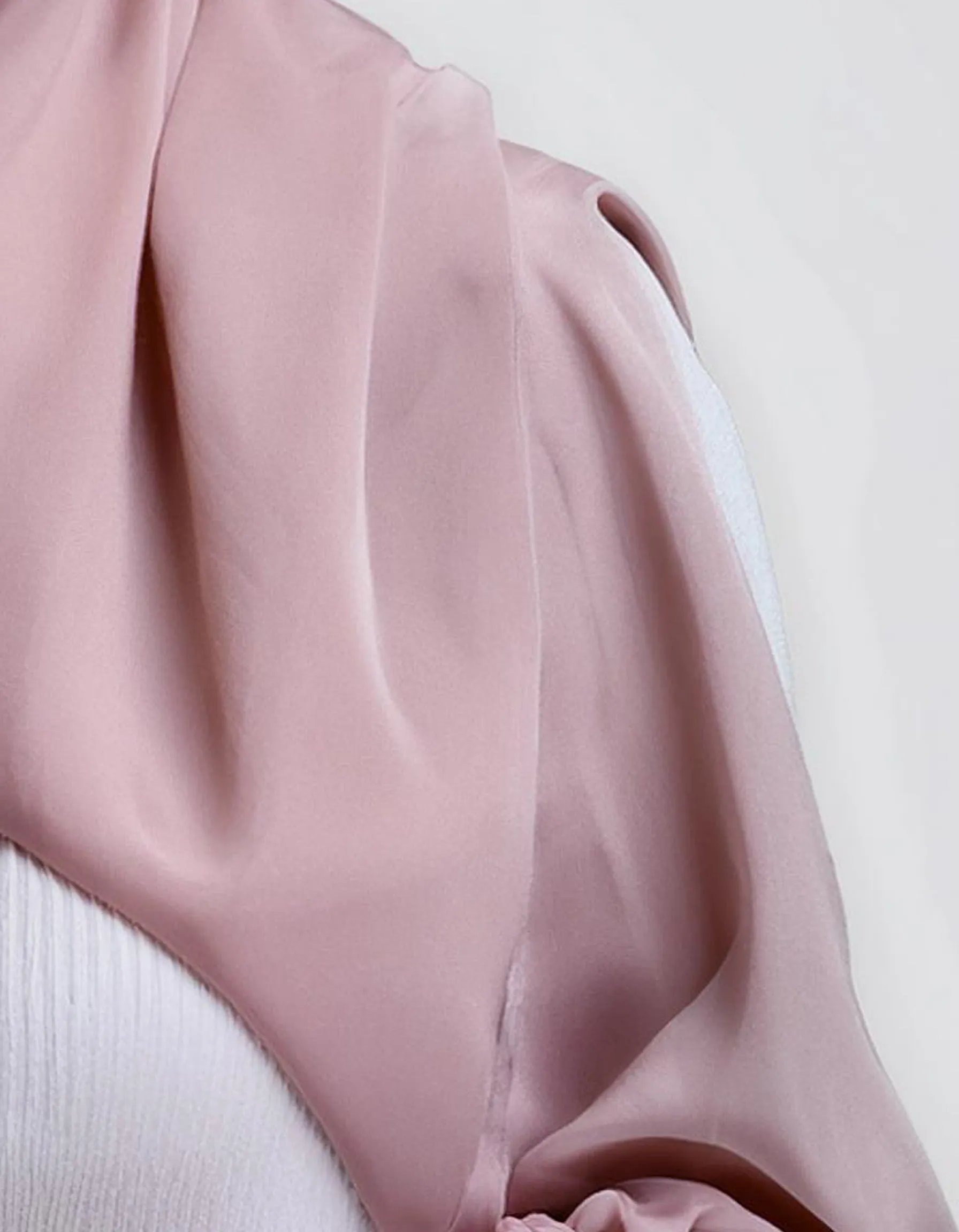 Pastel Pink Chiffon Hijab