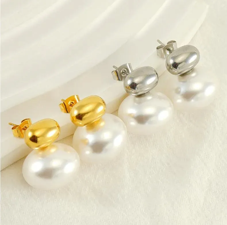 Pearl Stud Earrings