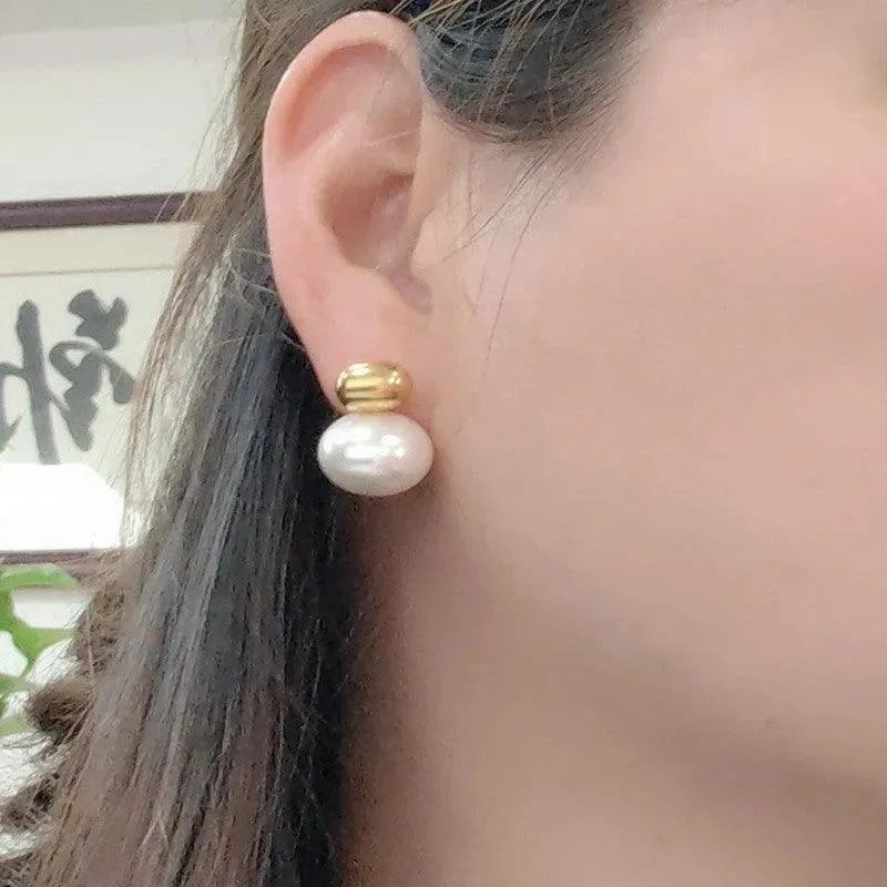 Pearl Stud Earrings