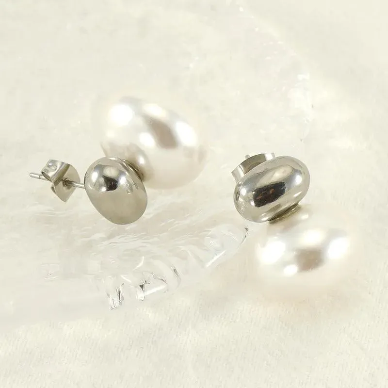 Pearl Stud Earrings