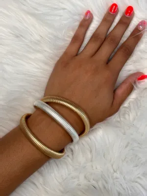 Ribbed Stretch Bracelet Set