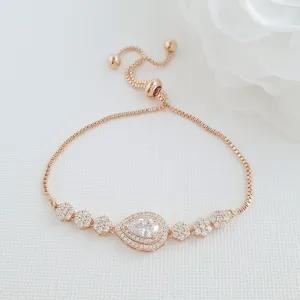 Rose Gold Slider Bracelets - Joni