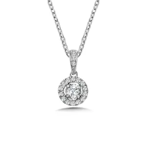 ROUND DIAMOND STAR, HEAVENLY HALO PENDANT