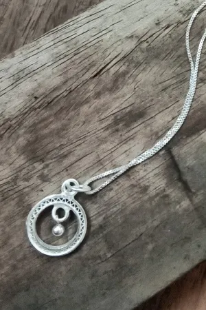 Silver Linings "Circle of Life" Silver Filigree Handmade Pendant and Chain