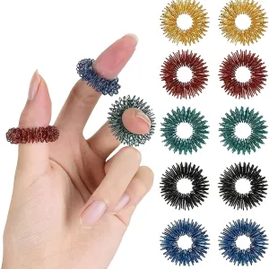 StressFree Fidget Rings 10 Pack Reducing ADHD Autism  Anxiety