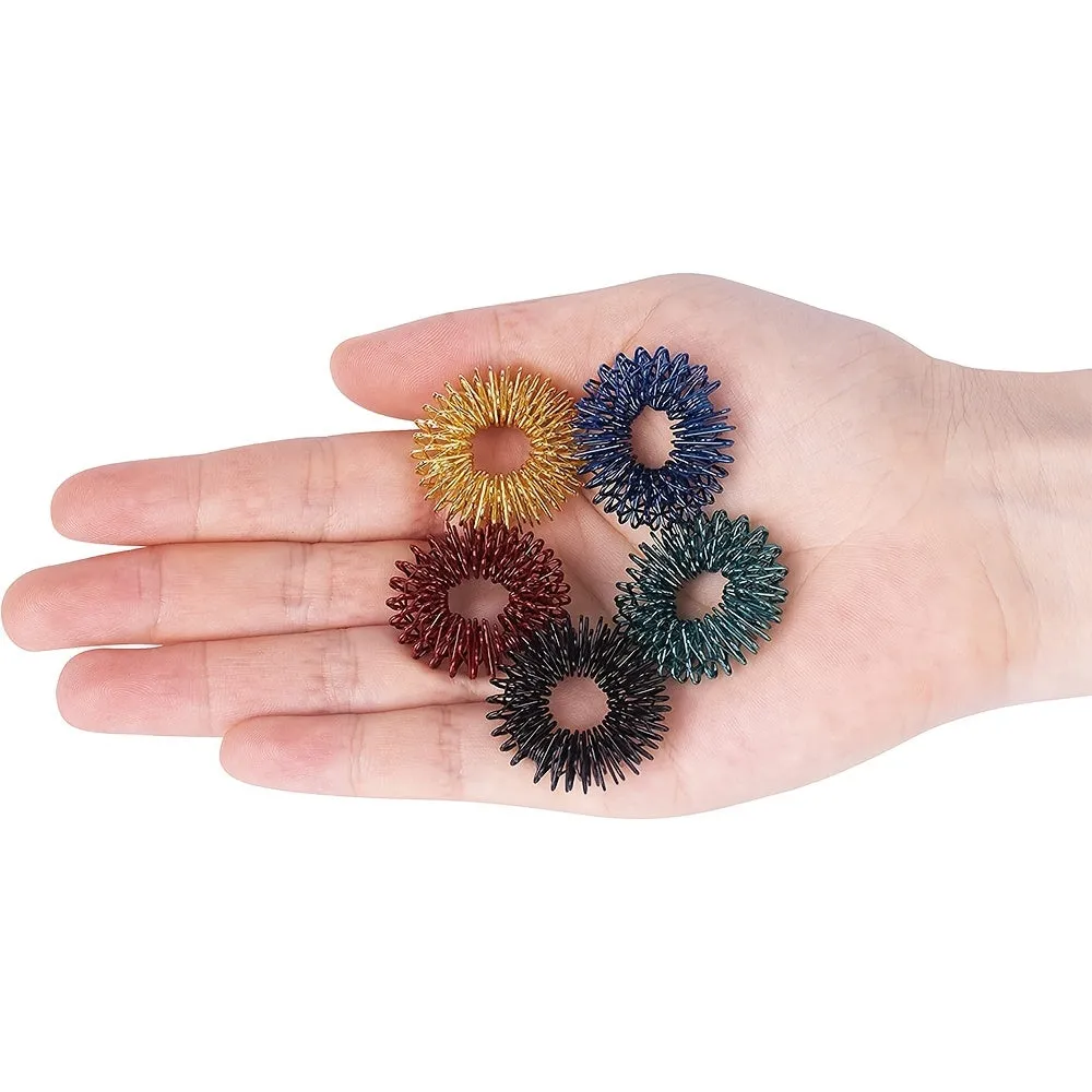 StressFree Fidget Rings 10 Pack Reducing ADHD Autism  Anxiety