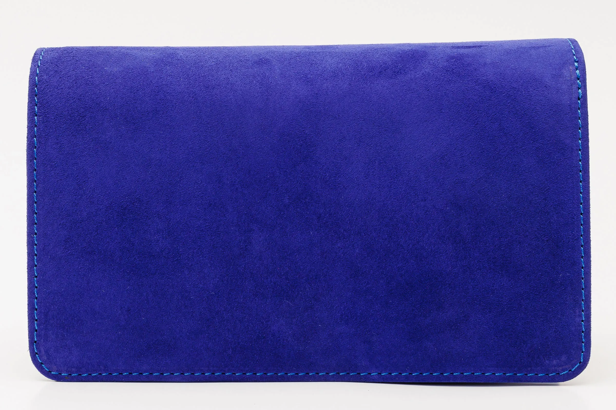 The California Sax Blue Suede Leather Handbag