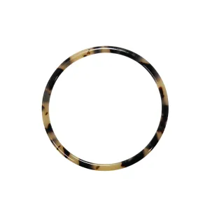 Tortoise Rounded Bangle Black & White