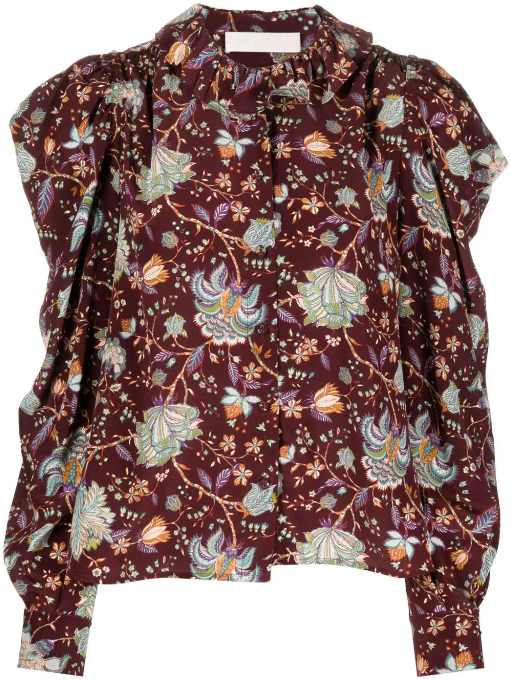 Ulla Johnson Dara Floral Printed Silk Blouse