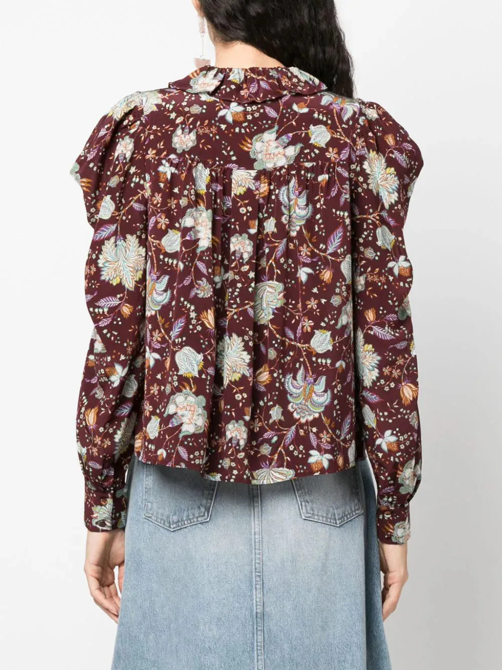 Ulla Johnson Dara Floral Printed Silk Blouse