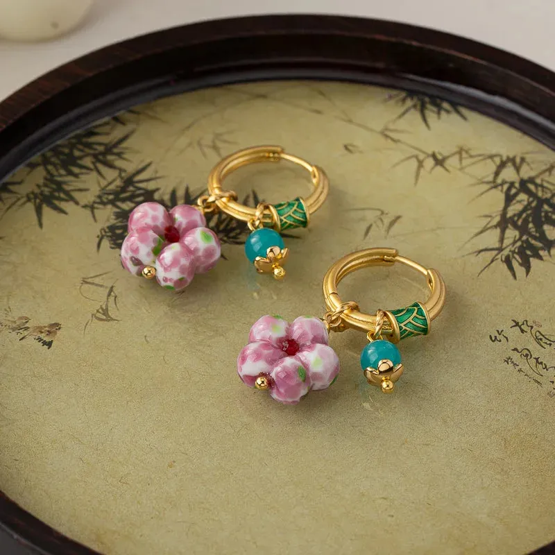 VAIGE Floral Charm Drop Earrings