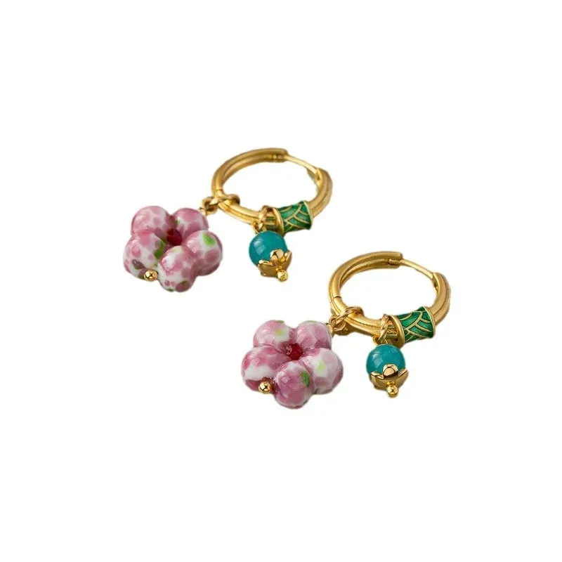 VAIGE Floral Charm Drop Earrings